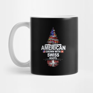 Christmas Tree  American Grown With Swiss Roots - Gift for Swiss From Switzerland Mug